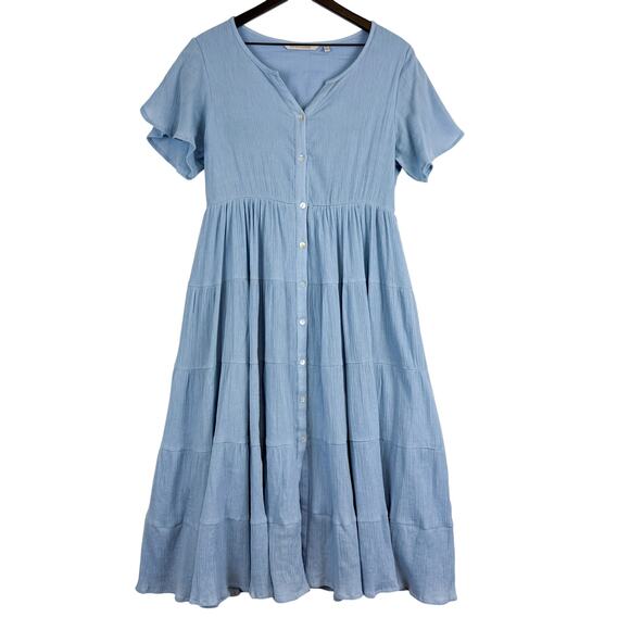 Soft Surroundings Delfos Gauze Maxi Dress ALine Cotton 2025 $129 - PM Petite - Picture 1 of 10